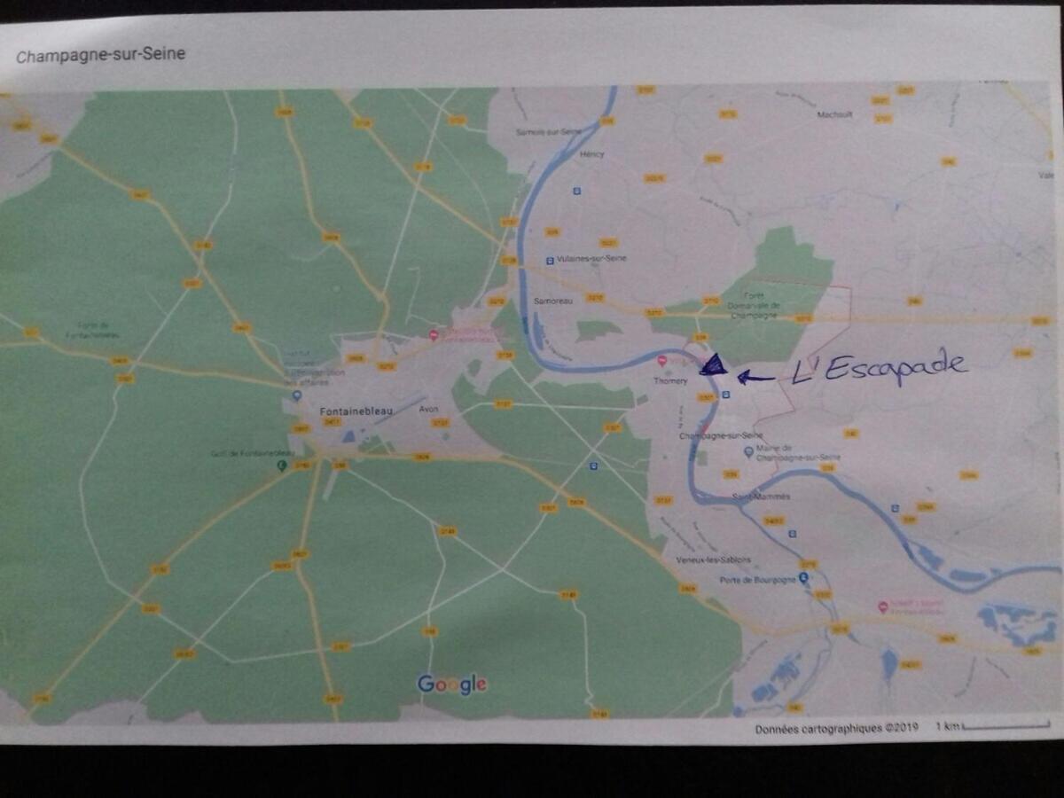 הוילה Champagne-sur-Seine L'Escapade 3 Etoiles חדר תמונה